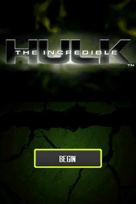 Incredible Hulk, The (Europe) (En,Fr,De,Es,It) screen shot title